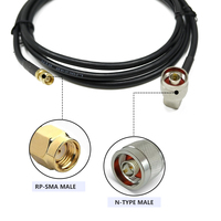 Câble RF coaxial personnalisable de type N-femelle vers RP-SMA mâle, pigtail, LMR240, 50 ohms