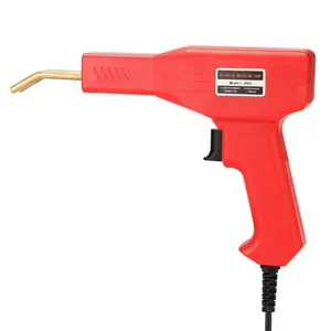 Grapadora caliente roja de 220V, soplete de soldadura de plástico, máquina de soldadura de parachoques con alicates de cuchillo