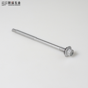 DIN 7504 thép carbon Khoan Hex đầu tự khai thác tự khoan lợp vít với máy giặt EPDM cho thung lũng sửa chữa - Product Image 2