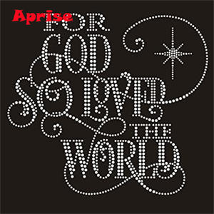 À <span class=keywords><strong>Dieu</strong></span> soit la <span class=keywords><strong>gloire</strong></span> strass transfert de chaleur fer sur motif de chaleur strass personnalisé - Product Image 2