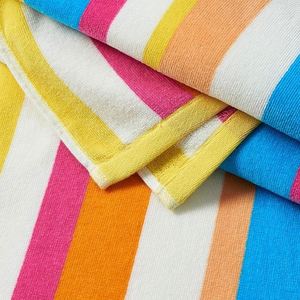 Toalla de Playa Personalizada a Rayas de Colores, de Alta Calidad, Súper Absorbente, Gruesa, de Algodón Puro, Teñida con Hilo Jacquard, al por Mayor - Product Image 2