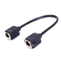 FARSINCE 새로운 2 포트 확장 rj45 케이블 여성 소켓 나사 네트워크 패널 마운트 고품질