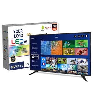 البرغوث الوالج OEM 40 ''43'' 49 ''50 بوصة الروبوت التلفزيون بشاشة مسطحة الرقمية Televisor UHD 4k الذكية التلفزيون ل جهاز تليفزيون بالفندق الذكية 32 بوصة