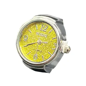 [반지 시계] 새로운 뜨거운 판매 크리 에이 티브 합금 쉘 손가락 시계 커플 깜박이 제조 업체 rw03