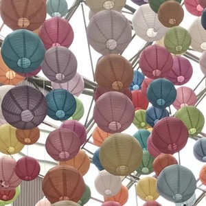 Nicro japonais <span class=keywords><strong>rouge</strong></span> blanc violet Beige rose Festival suspendu noël rond coeur LED bougie suspendue <span class=keywords><strong>lanterne</strong></span> en <span class=keywords><strong>papier</strong></span> chinois - Product Image 3