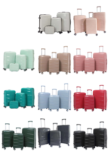 Factory Wholesale High Quality Colorful Fashionable PP Luggage Sets Custom Logo Hard Shell <strong>Lightest</strong> <strong>Suitcase</strong> for Travel - Product Image 3