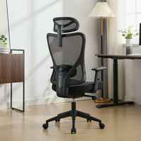 Chaise de bureau de direction moderne de luxe ergonomique pivotante en maille pour patron/secrétaire, réglable, en métal, fer, contreplaqué et plastique