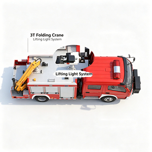 Camión <span class=keywords><strong>de</strong></span> <span class=keywords><strong>Bomberos</strong></span> <span class=keywords><strong>de</strong></span> Rescate <span class=keywords><strong>de</strong></span> Emergencia Dongfeng V3 160HP Euro 5 YCF25160 con Grúa Plegable <span class=keywords><strong>de</strong></span> 3T, Cabrestante Delantero <span class=keywords><strong>de</strong></span> 3T, Generador <span class=keywords><strong>de</strong></span> 5.5KW y Torre <span class=keywords><strong>de</strong></span> Iluminación - Product Image 4