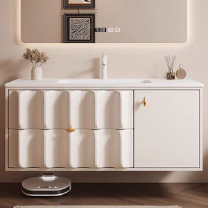 Venta directa de fábrica con tocador de material de PVC Gabinetes de baño de estilo moderno a la venta Iluminación de tocador de baño - Product Image 3
