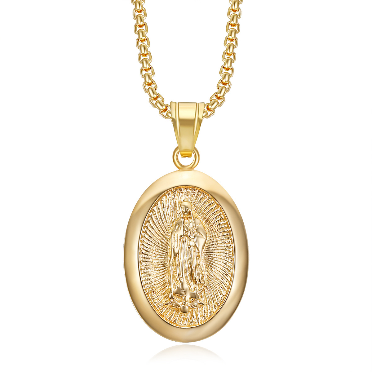 Colgante único de oro sin cadena