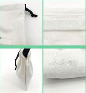 Custom Organic Twill Cotton Canvas <b>Drawstring</b> <b>Pouch</b> Eco-Friendly Gift Jewelry Packaging Dust Bag for Party Favors - Product Image 2