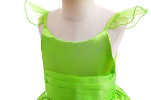 Disfraces de Halloween Tiana Fancy Dress up Girl <span class=keywords><strong>Tinkerbell</strong></span> Princess Party Cosplay Disfraz Niños Regalos de cumpleaños Vestido de baile verde - Product Image 5