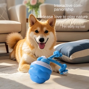 <strong>2026</strong> <strong>New</strong> Arrival Electric Plastic Dog Toy Ball with Built-in Barking Puzzle Rope <strong>for</strong> Small &amp; Medium Dogs Pet Chew Toys - Product Image 1