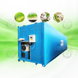 Conteneur hydroponique entièrement fermé de haute qualité, nouvelle machine de germination de fourrage d'orge, 1 tonne/jour, écologique, commerciale, verte - Product Image 1