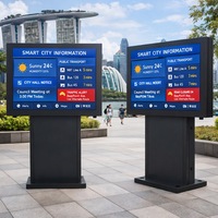 Écran d'affichage numérique extérieur Sinmar, Totem de libre-service, Kiosque publicitaire numérique extérieur étanche sur pied