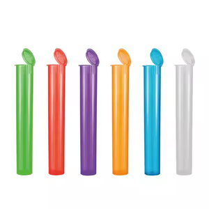 Wholesale White Plastic <strong>Tube</strong> Child Resistant Packaging <strong>J</strong> <strong>Tube</strong> Pop Top Smoking <strong>Tube</strong> - Product Image 1