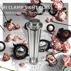 Newtek NT-MSLSG Tubo di Ispezione <span class=keywords><strong>a</strong></span> Bassa Pressione in Acciaio Inossidabile con Attacco Tri-Clamp da 1.5"/2"/3"/4", Lucidato, Lunghezza 500mm, Tipo Spool Pipe - Product Image 2