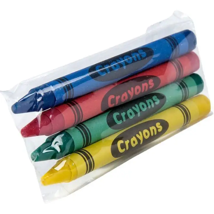 Yüksek kalite 4 paket boya kalemi karanlık boya kalemi pastel mum yetişkin için
