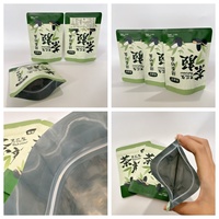 Sachet de wasabi et d'arachides scellé sur trois côtés pour les arachides au wasabi