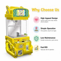 LECHUANG Distributeur automatique intelligent à griffes avec lecteur de cartes, unité de jeu d'arcade de capture de prix, grue à monnayeur pour centre de jeux et divertissement familial