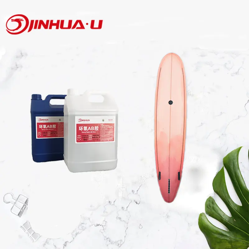 Pulible Super duro dos partes resina epoxi para tabla de surf superficie laminado fábrica