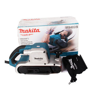 <span class=keywords><strong>Ponceuse</strong></span> à bande électrique <span class=keywords><strong>Makita</strong></span> M9400B, qualité industrielle, portable, légère, 940W, diamètre du disque 100mm, machine à poncer - Product Image 4