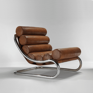 Poltrona RUNXI in Stile Americano Retrò a Righe, Design a Strisce Zebrate, Semplice Sedia da Salotto per Piccoli Spazi - Product Image 1