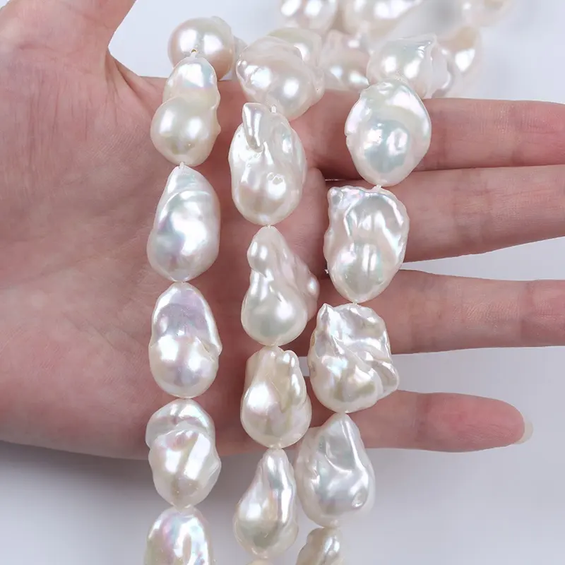 12-21mm Different Quality Natural White Freshwater Pearl Baroque Strand Diy Jewelry Accessories