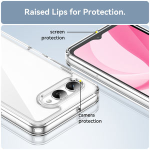 Custodia Trasparente per T-<span class=keywords><strong>Mobile</strong></span> REVVL 8, Cover Morbida in TPU Colorato con Paraurti e Retro Rigido in Acrilico 2 in <span class=keywords><strong>1</strong></span> per Telefono T-<span class=keywords><strong>Mobile</strong></span> T Phone 3 - Product Image 4