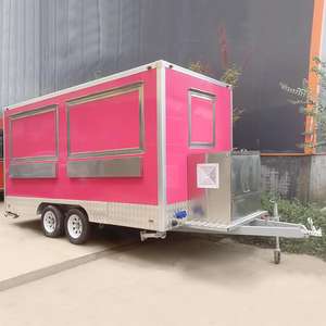 Offre spéciale Coffee Van Catering Cart Burgers Fries Camion de crème glacée Remorque alimentaire mobile avec cuisine complète - Product Image 2
