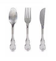 Couverts en laiton en acier inoxydable de haute qualité ensemble de couverts en miroir pour les mariages, le dîner et le déjeuner-comprend une fourchette à cuillère à soupe sans danger pour les aliments