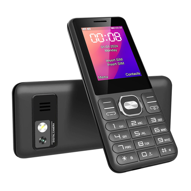 Customize LOGO 2.4 Inch Dual SIM Button Cellphone 25BI Long Standby Mobile 4G Feature  Phone
