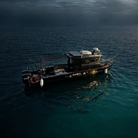 Bateau de pêche en aluminium noir de 9 m avec moteur hors-bord et garantie de 5 ans pour la navigation de plaisance