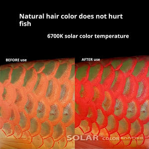 현대 친환경 LED 수족관 조명 녹색 빨간색 해양 조명 물 사용 물고기 탱크 수족관 액세서리 청소 도구 - Product Image 4