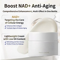 Crème Visage Réparatrice Anti-âge à base de Peptides EGf NAD+ et NMN, Précurseur de Nicotinamide Boostant NAD Plus