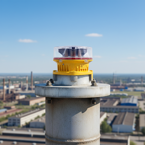 Luz de Obstrucción de Intensidad Media Tipo B con Baliza Roja Intermitente L-864, Certificación ICAO/ISO9001, Luz de Aviación LED Infrarroja IP68 para - Product Image 1