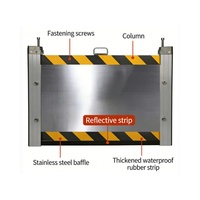 Système de protection amovible contre les inondations, barrière anti-inondation en acier inoxydable, robuste, modulaire, pour la défense d'urgence des garages, résistant à la rouille