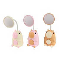 Nouvelle Lampe de Table Créative en Plastique USB à Basse Tension, Motif Capybara de Dessin Animé, Veilleuse pour Enfants, Cadeau pour Étudiants