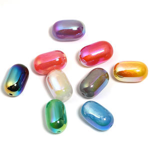 Nuevas cuentas de uva brillantes exquisitas translúcidas de moda superior, cuentas ovaladas sólidas nubladas, accesorios de joyería - Product Image 6