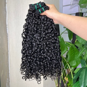 100% Virgin Human Hair 270gram SDD <b>Pixie</b> Curl Fringe <b>Wig</b> Super Double Drawn Frange bob - Product Image 4