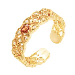 Bague solitaire luxueuse en or massif 14 carats avec halo de zircon pour un style audacieux - Product Image 6