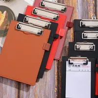 A5 PU Leather clipboard Menu Cover Paper Sign Holder Clip Boards forniture alberghiere Writing Pads Boards