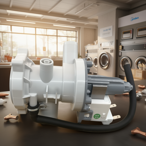 Moteur de pompe de vidange pour lave-linge Midea, pièce de valve à chargement frontal en cuivre - Product Image 1