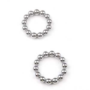 Vertraging Ejaculatie Zilveren Kraal <span class=keywords><strong>Penis</strong></span> <span class=keywords><strong>Ring</strong></span> Roestvrij Staal Mannelijke Erectie Eikel <span class=keywords><strong>Ring</strong></span> Voor Volwassen Mannen Om Seksueel Genot Te Verlengen - Product Image 5