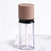 Tube de brillant à lèvres anti-déversement en plastique ABS/AS à paroi épaisse, emballage vide pour blush liquide DIY avec logo personnalisé, vente en gros de flacons de brillant à lèvres