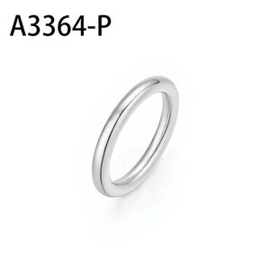 Anillo de Moda Amy A3364 de Acero Inoxidable, Anillo de Boda Clásico para Mujer, Joyería para Uso Diario, Regalo - Product Image 1
