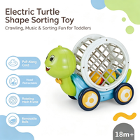 Juguete de Arrastre de Tortuga Pequeña para Educación Temprana, Aprendizaje para Bebés, Programa de Suministros Escolares, Selección de Catálogo Global para Reventa