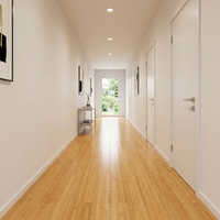 Plancher en bois de bambou d'ingénierie à finition lisse, best-seller, pour le sol du salon, du couloir de la résidence