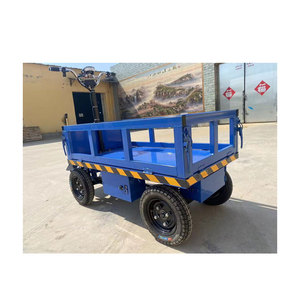 Hot Sale Flatbed Transport Cargo Wagon Warehouse <b>Trolley</b> 2000 kg Electric Platform <b>Trolley</b> Garden Cart - Product Image 6