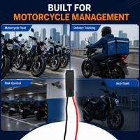 Mini GPS pour Moto, Alternative au Tracker Filaire BLE, Sans Carte SIM, 5-50V, Compatible Android et iOS, pour Motos et Véhicules Électriques à Deux Roues